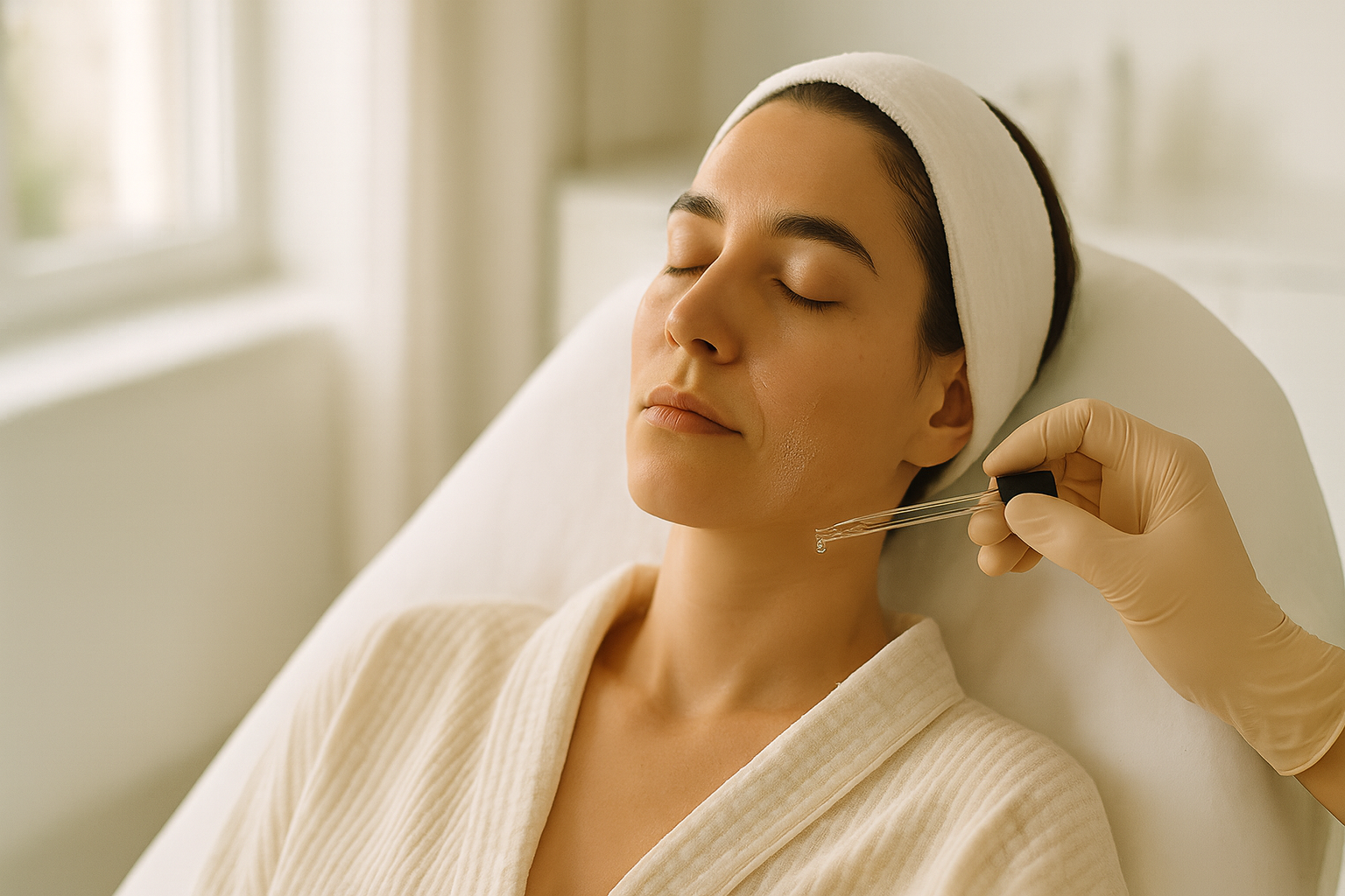 Rezultatul unui tratament facial la Alma Skin Clinic